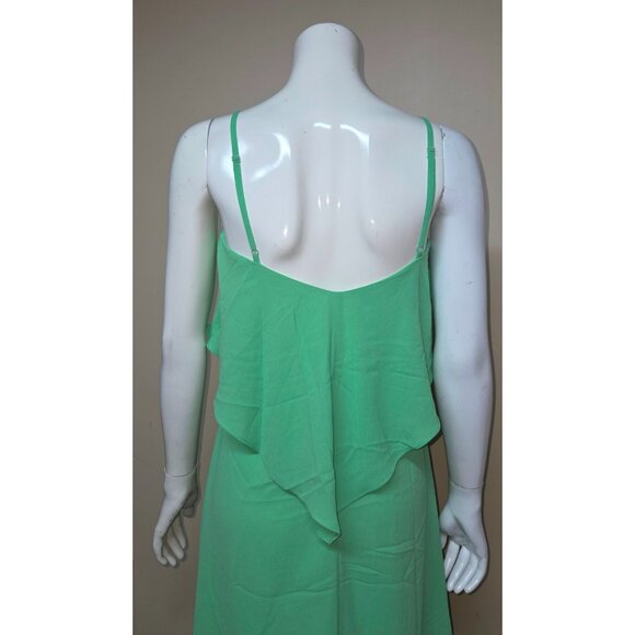 SUNDAY in BROOKLYN Anthropologie Green  Spaghetti Strap Maxi Dress Size Small - Picture 5 of 6